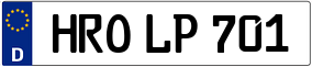 Trailer License Plate